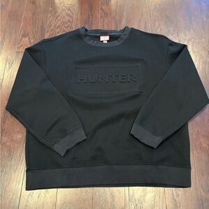 Hunter X Target Black Embossed Logo Pullover Crewneck Sweatshirt Size XL EUC